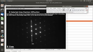 Indexing planes in Selected Area Electron Diffraction SAED pattern using ImageJ [upl. by Rance]