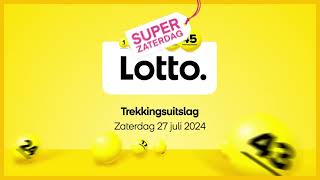 Lotto trekkingsuitslag 27 juli 2024 [upl. by Algy]