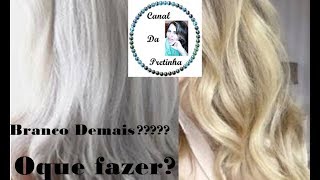 O Cabelo Ficou Branco DemaisOque Fazer [upl. by Aseena]