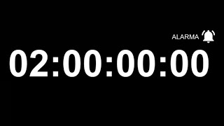 🔔CRONÓMETRO de 2 horas con ALARMA  Temporizador de 120 minutos [upl. by Anyar]