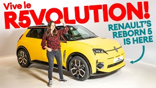 Vive la R5VOLUTION Allnew Renault 5 electric supermini is finally HERE  Electrifyingcom [upl. by Anomahs]