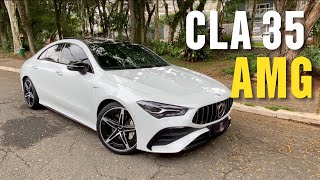 MERCEDESAMG CLA 35 esportividade compacta com 306 cv [upl. by Orrocos979]