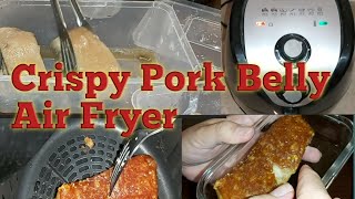 Crispy Pork Belly Air Fryer  Cooking EDventure [upl. by Julis]