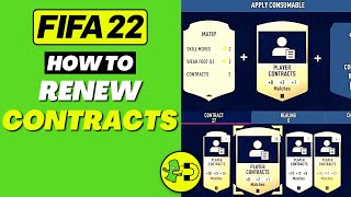 FIFA 22 How to Renew Contracts Ultimate Team [upl. by Drescher]