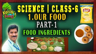 Class 6  Science  Our Food  Part1  Food Ingredients [upl. by Gaiser260]