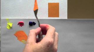 Colour mixing basics  Acrylic painting technique to match a colour [upl. by Salvador]