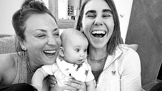 Kaley Cuoco’s ‘Flight Attendant’ Costar Zosia Mamet Meets Daughter Matilda ‘Besties [upl. by Akeyla870]