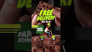 Stay home order online Fast fresh instant Enjoy FREE DELIVERY from Papa Johns freedelivery [upl. by Chelsie984]