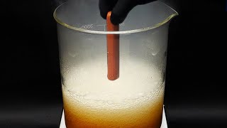 Vaporizing a hot dog in acid [upl. by Jarv]