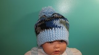 Easy tunisian crochet babys hat  with Ruby Stedman [upl. by Boesch]