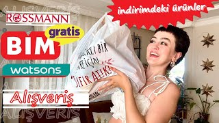 ALIŞVERİŞ BimRossmannGratisWatsons’dan aldıklarım ve İndirimdeki Ürünler 🛍️ [upl. by Sherl]