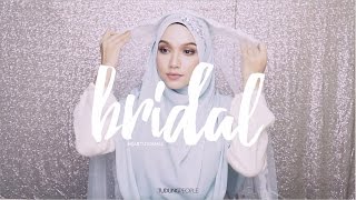 Wedding Hijab Tutorial Syrian Style with Headband [upl. by Yared175]