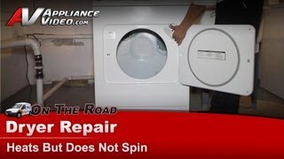 Kenmore Dryer Repair  Heats but Does Not Spin  Belt [upl. by Stephi376]