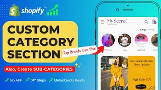 Create Trending Shopify Custom Category Section 🤐  Shopify Circle Menu  No App  Paid Code file [upl. by Nnairret]