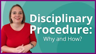 Disciplinary Procedures Why and How ACAS code of practice on disciplinary and grievance procedure [upl. by Gerrilee689]