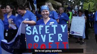 Private Sector Nurses amp Midwives Fight For Ratios Feb 2023 [upl. by Dorn141]