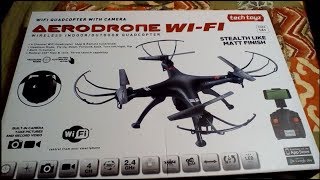 Aerodrone WiFi Drone Syma X5 Clone  BEST STOCK MOUNT  Unboxing review [upl. by Granny]