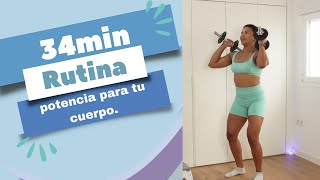 RETO de 34 MINUTOS de entreno para MUJERES SIN TIEMPO DÍA 7 motivacion tonificar reto [upl. by Bock]