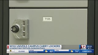 WVU unveils campus carry lockers [upl. by Mirella862]