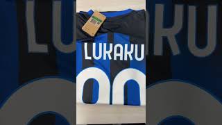 2324 Inter Milan home shortsleeved jersey No 90 Lukaku [upl. by Yuhas318]