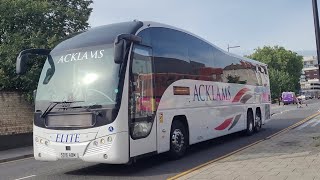 acklams holidays SD16 ABM Volvo B11RT plaxton elite at Lincoln on national express duties [upl. by Hickey]