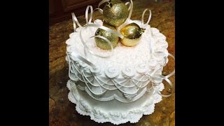 Christmas Ornament Cake  Cake Decorating [upl. by Aneloc]