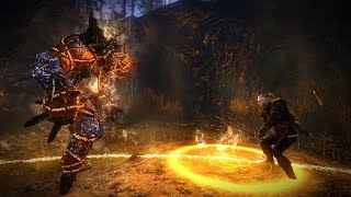 Witcher 3  Ifrit Boss Fight Guide \ Philippas Fire Elemental Golem Walkthrough [upl. by Nahgeam]