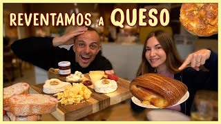 Comiendo MUCHO QUESO 🧀 en una tienda de QUESOS que es también una PASTELERÍA 😯 con albafityoga [upl. by Seavey228]