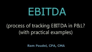 EBITDA [upl. by Hsirahc471]