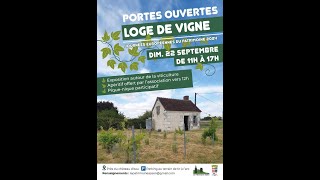 Patrimoine Azay sur Cher Logette de vigne Le 22 septembre 2024 [upl. by Nnyroc]