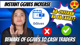 GGIVES INSTANT INCREASE UPDATE  NAOFFERAN NA BA LAHAT  GGIVES TO CASH ALERT [upl. by Accber]