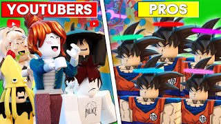 ROBLOX Tower of Hell Youtubers VS Pros CRAZY [upl. by Reham126]