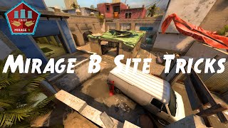 CSGO Mirage B Site Tricks  Mirage B Tips 2021 [upl. by Bencion447]