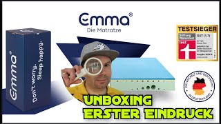 🔴 Emma One Matratze  Was macht der Testsieger besser als die Konkurrenz  Unboxing amp Fazit [upl. by Ronnholm]