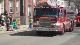 Bostons Fire Deparment Parade during St Patricks Day Parade [upl. by Laurice]