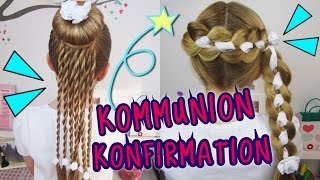 ★ COOLE KonfirmationKommunion ★ Frisuren die sonst keiner hat❣coole Mädchen Zöpfe amp Frisuren [upl. by Arika]