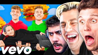 YouTuber BEWERTEN den BURGERPOMMES SONG Paluten Papaplatte [upl. by Josiah923]