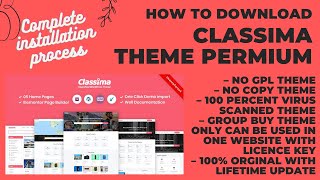 Download Classima Wordpress Theme with Lifetime update [upl. by O'Reilly]