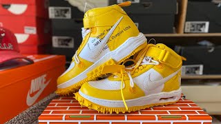 quotUnboxing the Off White x Nike Air Force 1 White Maize A Sneakerheads Dreamquot [upl. by Nanaj]