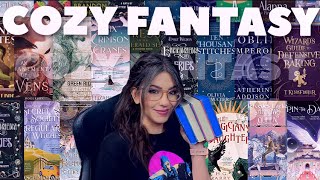 A GUIDE TO COZY FANTASY BOOKS  series and standalone book recs [upl. by Ayat]