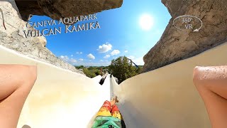 Caneva Aquapark Vulcan Kamika Right 360° VR POV Onride [upl. by Nnyleitak]