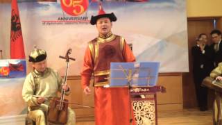 Mongolian singing Albanian folk songs [upl. by Prendergast164]