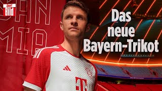 Bundesliga Das neue HeimTrikot des FC Bayern für die Saison 202324 [upl. by Imailiv]