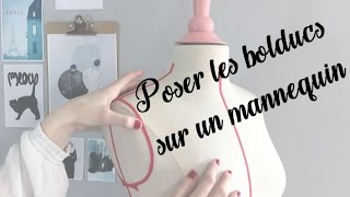 Comment poser des bolducs sur un mannequin  tuto couture [upl. by Cyna747]