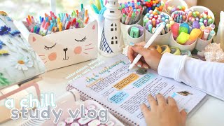 Study vlog ✨ waking up at 5 am online classes birthday [upl. by Lydell]