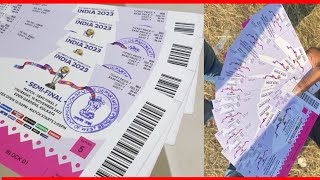 World cup semi final 2 tickets  World cup 2023 tickets booking  Aus vs Sa tickets Eden Garden [upl. by Jenne]