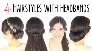 Easy hairstyles with headbands [upl. by Corkhill]