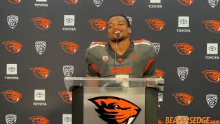 Oregon State RB Anthony Hankerson Talks Win Over Purdue [upl. by Auqeenwahs929]