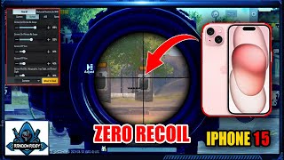 NEW GYRO SENSITIVITY FOR IPHONE 15 🔥  PUBG Mobile [upl. by Eiramaliehs962]