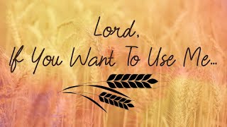 Lord If You Want To Use Me [upl. by Nomolos]